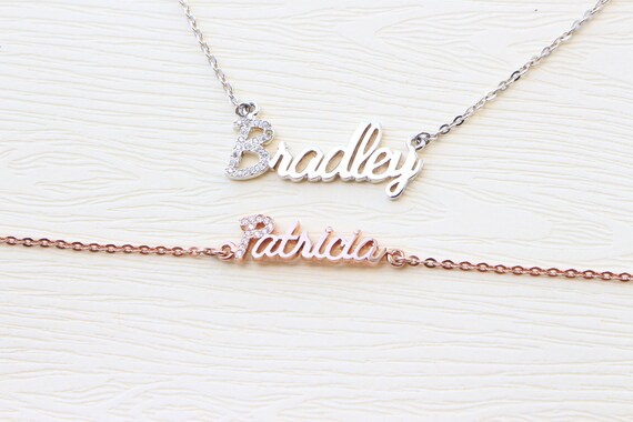 Name necklace 2024 and bracelet set