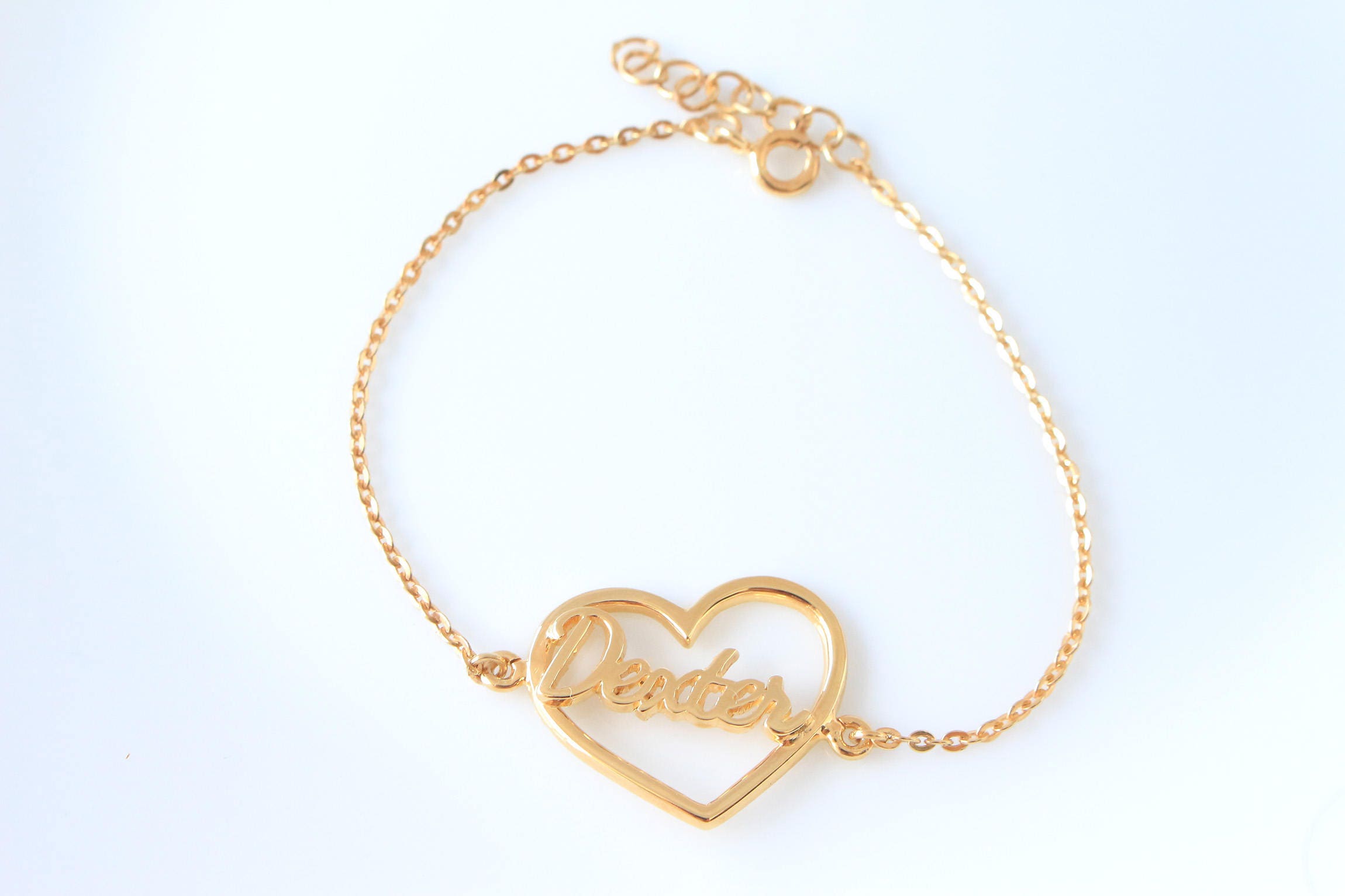 Heart Bracelet Personalized Name Bracelet Personalized - Etsy