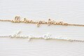 Actual Handwriting Bracelet - Signature Bracelet - Custom Handwriting Bracelet - Name Bracelet - Bridesmaid Gift - Mother&#39;s Day Gift
