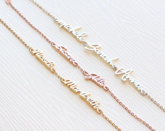 Triple Name Bracelet - Double Name - Multiple Names - Custom Name Bracelet - Children Names - New Baby - Mom Bracelets - Christmas Gift