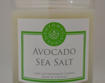 Avocado + Sea Salt 12oz Soy Candle