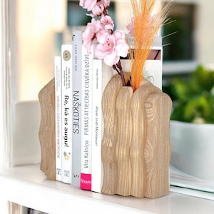 Wooden bookends Bookshelf ends Shelf decor Book ends Bookshelf decoration Book holders Book Support Book Stand Home decor Desk bookends Deco