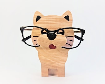 Cat glasses holder Eyeglasses holder Glasses stand Eyeglass holder Eyeglass stand Desk organizer Accessories Gift for Christmas Sunglass