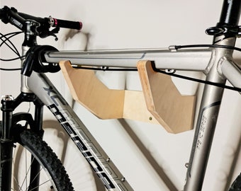 Wall mount bike rack Bicycle rack Wood bicycle hook Bike shelf Bike Storage Furniture Bike Hanger Plywood Wooden Bicycle accessories Indoor
