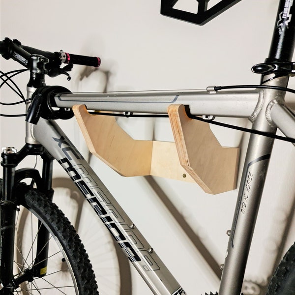 Wandhalter Fahrradständer Fahrradständer Holz Fahrradhaken Fahrradregal Fahrradablage Möbel Fahrradaufhänger Sperrholz Holz Fahrradzubehör Indoor