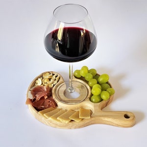 Wine glass holder Wine rack Food serving tray Appetizer plates Gifts for women Wine lover gift Plate Housewarming gift Wine glasses For her