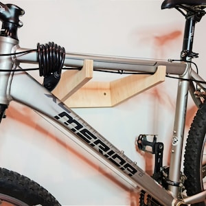 Wood bike rack Bicycle rack Bike shelf Wall mount Bike Storage Furniture Wood bicycle hook Bike hanger Plywood Wooden Bicycle accessories