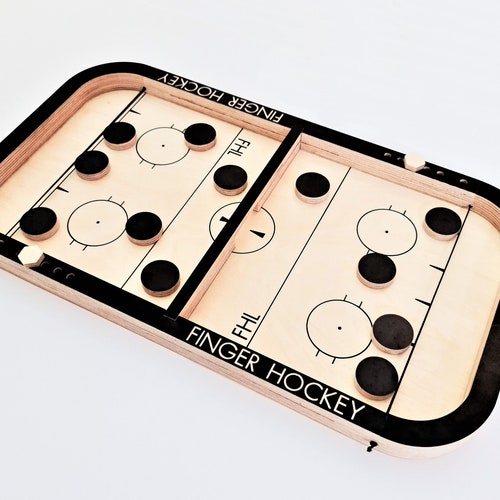 Finger Hockey Puck Game Puck Board Game Family Board Games Etsy