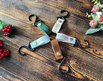 Gancio personalizzato in pelle Ganci rack Appendini Ganci appesi Cucina Ufficio Decorazione bagno Camera da letto Ganci S-gancio per armadio Decorazioni per la casa Regali