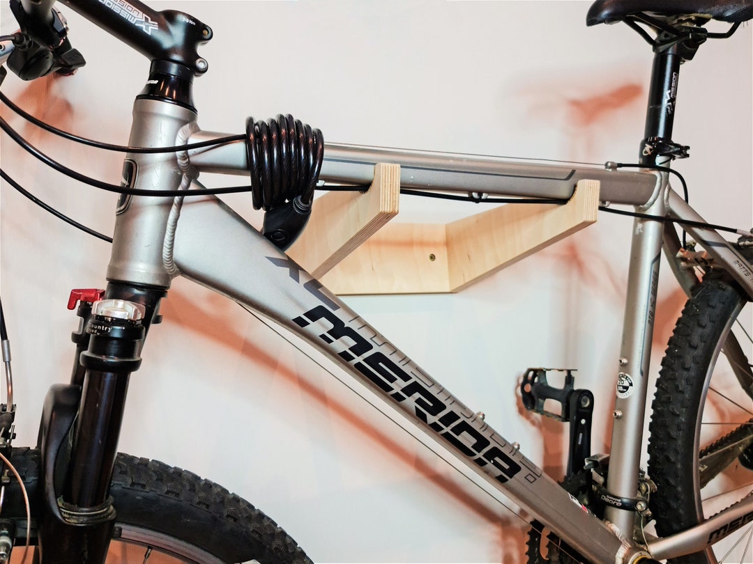 Bicycle Rear Rack Wood Wood Bike Rack Bicycle Rack Bike Shelf Wall Mount Bike Storage ...
