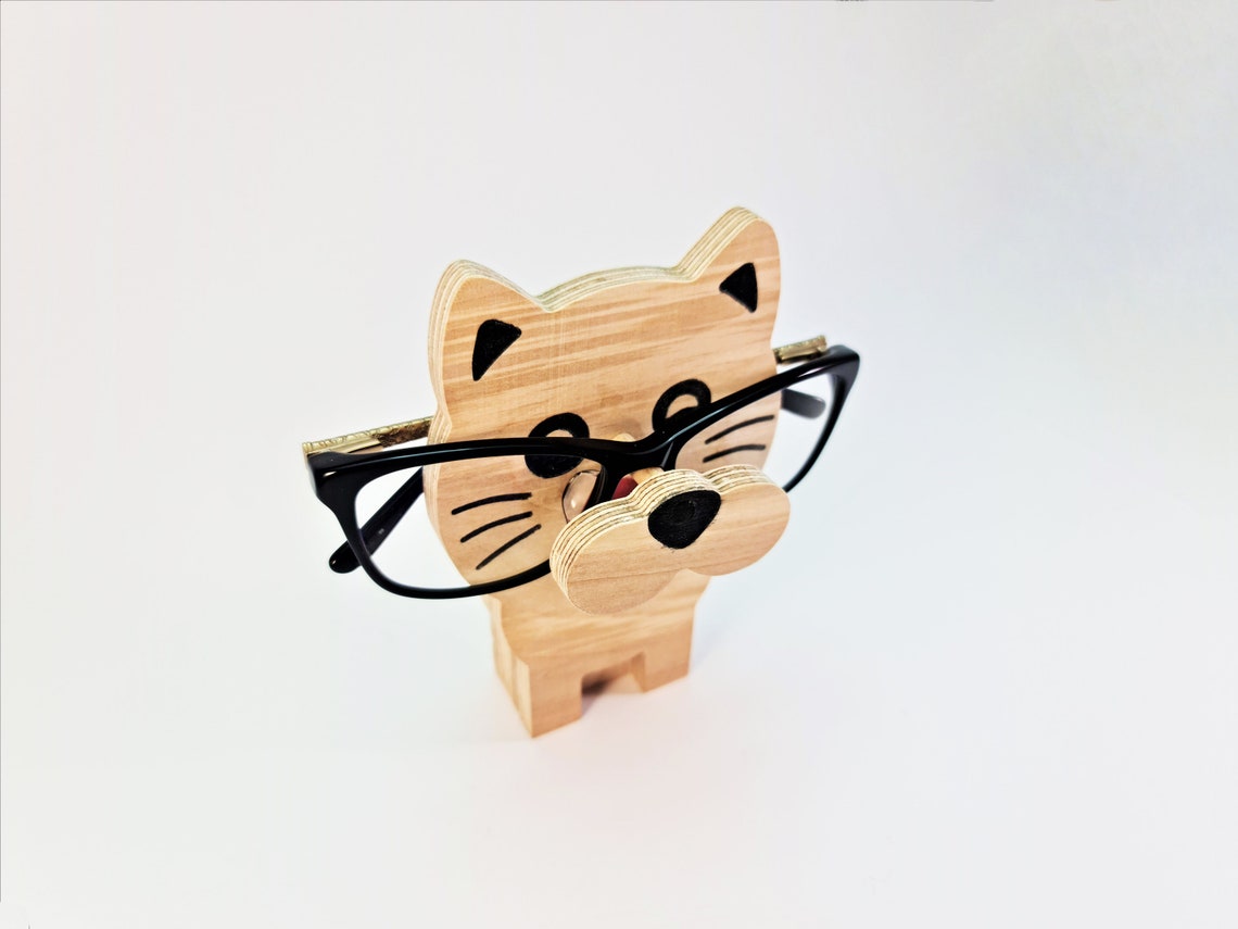 Cat glasses holder Eyeglasses holder Glasses stand Eyeglass Etsy