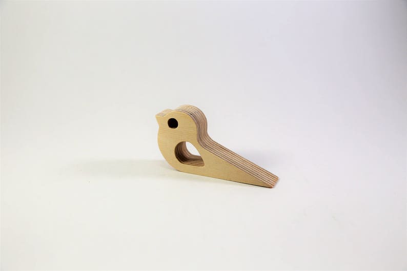 Door stop Door stopper Door wedge Bird doorstop Door holder Doorstop Hold the door Hodor Wood door stop Bird door Door decor Door hold Floor image 2