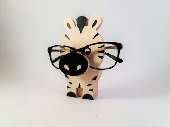 Visland Handmade Wooden Spectacle Holder Eyeglass Holder Dog or