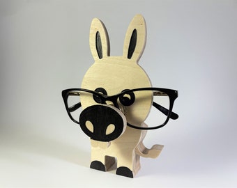 Donkey eyeglasses holder Glasses holder Eyeglass holder Glasses stand Eyeglass stand Desk organizer Accessories Gift for kids Wooden toys