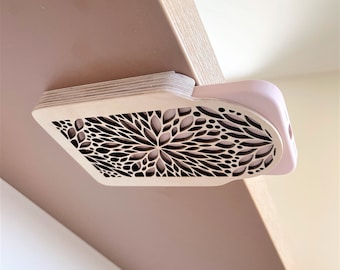 Under desk phone holder Desk organizer Office decor Phone stand Desk decor Phone wallet Office desk accessories Christmas gifts for her Wood