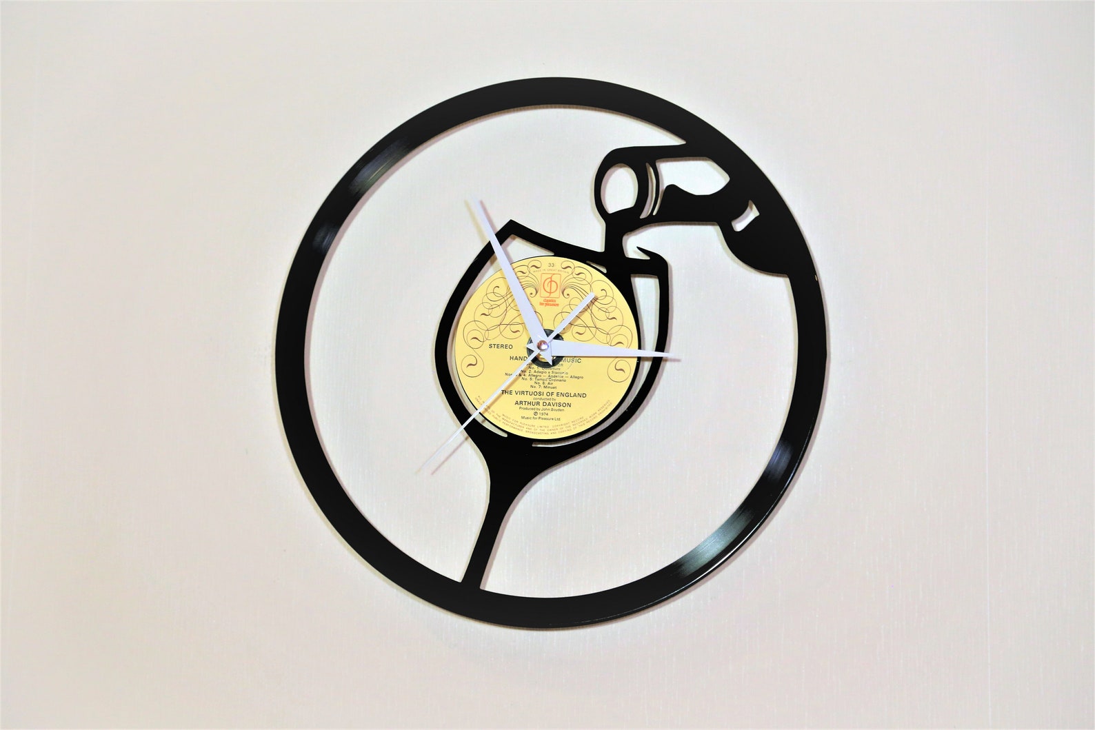 Vinyl Clock Wine Bar Clock Vinyl Record Art Vinyl Record Clock Cafe