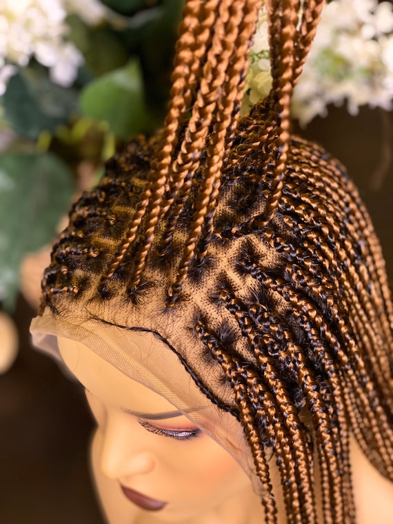 Knotless box sale braids with color