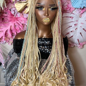 Amy Braids Full HD Lace Knotless Braided Wig Box Braids 30 inches, Natural Looking Handmade Braided Wig For Black Women, Comfortable Wear