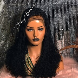 Amy Braids Braided Bouncy Curly Wig, Custom Colors Style & Length For Black Women, Natural Looking Handmade Braided Wigs,Comfortable Wear
