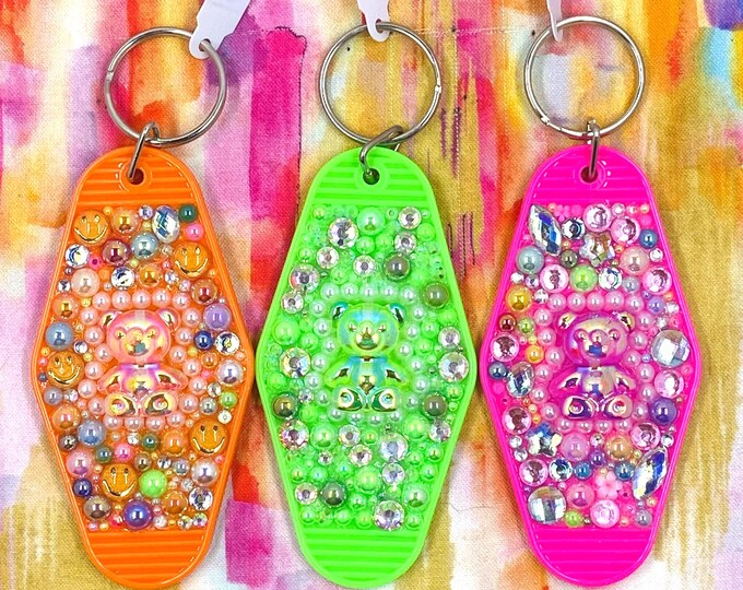 Teddy Bear candy motel key chain - 3 options