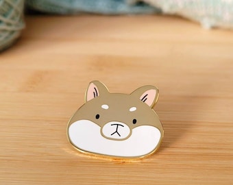 Shiba Enamel Pin - cute Pin- cute Shiba Inu pin - cute enamel pin - enamel pin badge