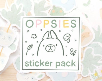 Oppsies Surprise Sticker Packs, Assorted Cute Animal Sticker Pack