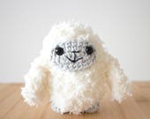 Yeti Holiday Ornament - Handmade Christmas Ornament - Abominable Snowman - Yeti Stuffed Toy - Stocking Stuffer