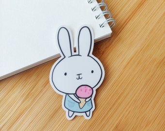 Bunny Sticker - Laptop Sticker - Cute Vinyl Sticker - Planner Accessories