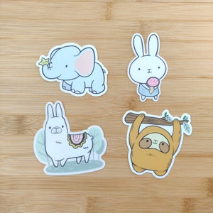 Bunny Sticker Laptop Sticker Cute Vinyl Sticker Planner Accessories image 7