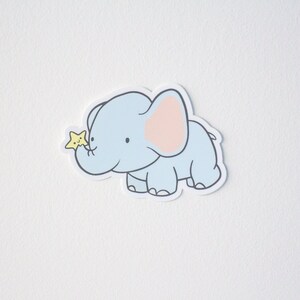 Elephant Sticker Laptop Sticker Cute Vinyl Sticker Planner Accessories image 6