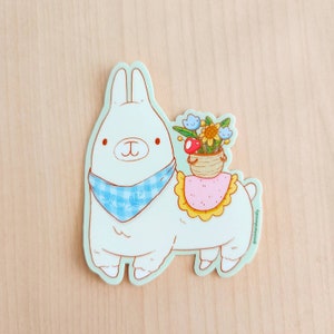 Llama Sticker - llama Laptop Sticker - Cute Llama vinyl sticker