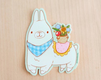 Llama Sticker - llama Laptop Sticker - Cute Llama vinyl sticker