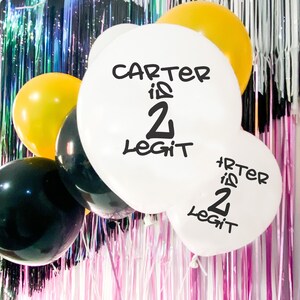 Custom Balloons! -  90’s Birthday Party Decor, Hip Hop theme celebration