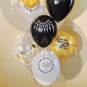 Rose Family Inspired Balloons! -  Creek Birthday Party Decor, David Rose, Schitt, Party decor