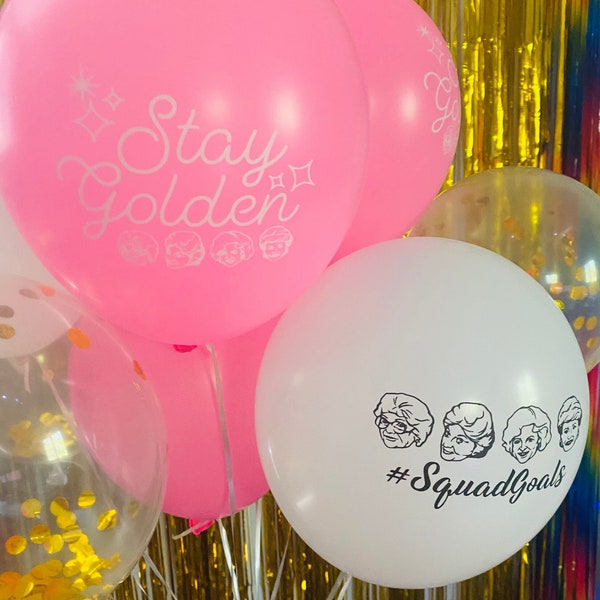 Golden Girl Balloon Pack! Golden Girls, Retirement Party, 90's Party, Party Backdrop, Rose, Blanche, Party Decor, Home Decor