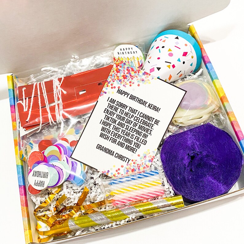 Birthday Box Quarantine Birthday Social Distancing Party Etsy