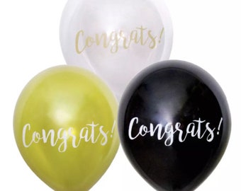 Congrats Balloon Pack! Graduation, Engagement Party, Retirement Party, Celebration Party Backdrop, Party Decor