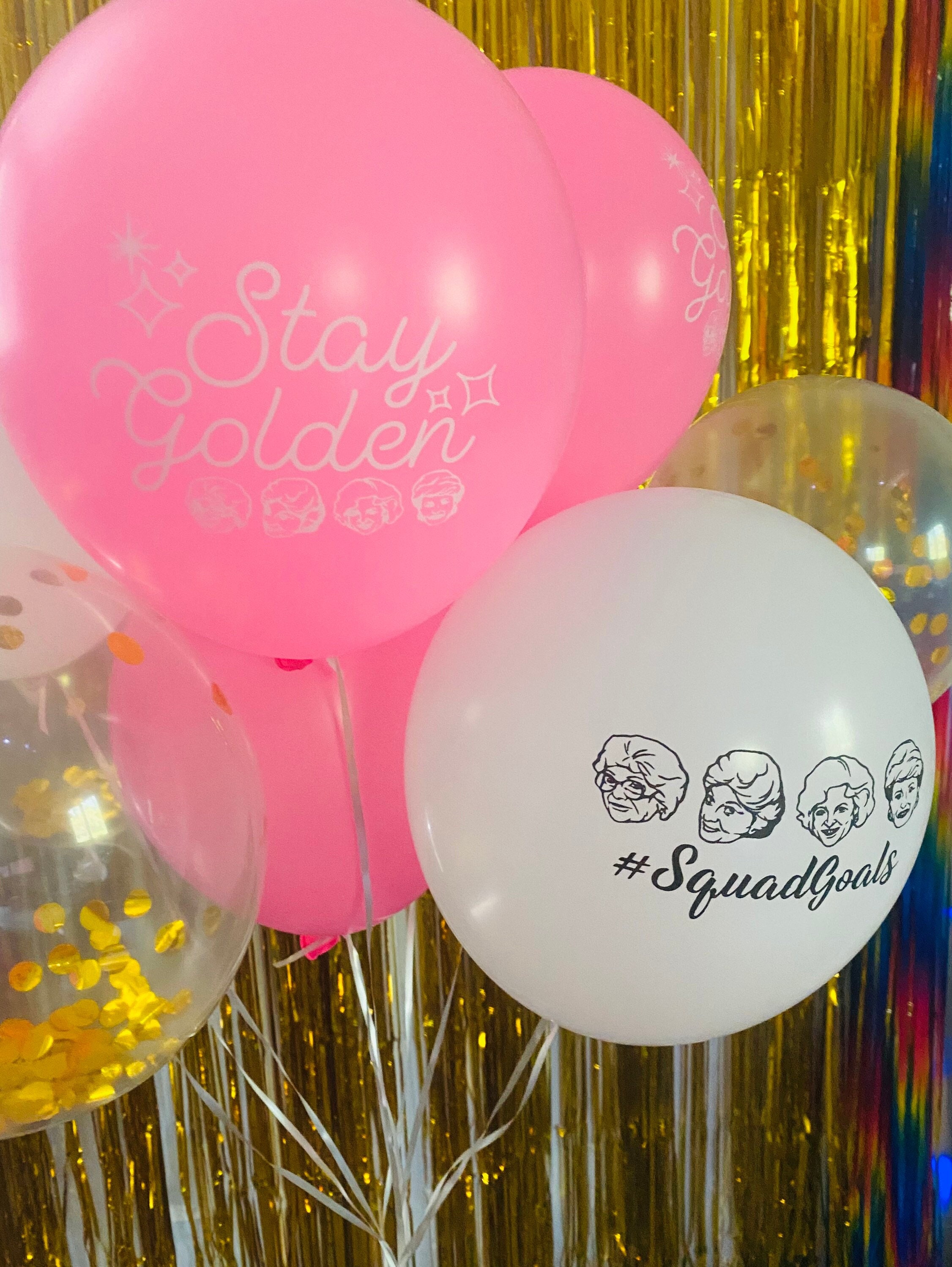 Golden Girl Balloon Pack! Golden Girls, Retirement Party, 90's Party, Party Backdrop, Rose, Blanche, Party Decor, Home Decor