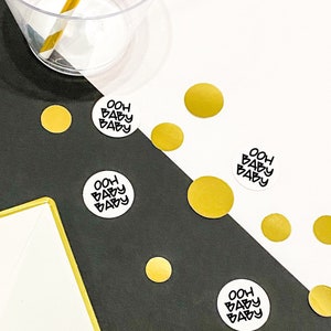 OOH BABY BABY Confetti! Baby shower Confetti, Party Decor, Hip Hop party, 90&#39;s, 90s Birthday,  Baby shower - More Colors Available!