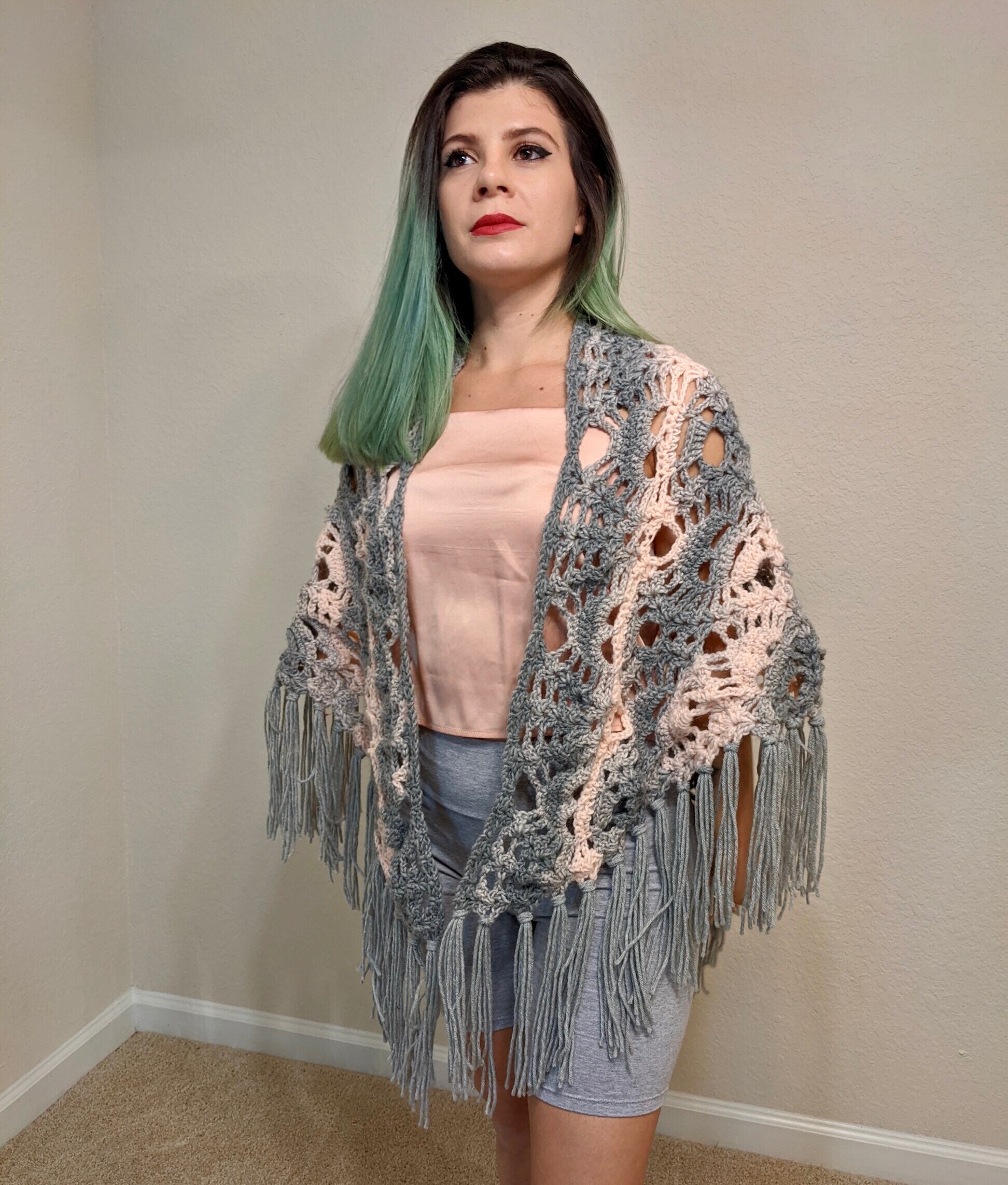 Lost Souls Crochet Shawl Witchy Skull Pattern Shawl Wrap Etsy