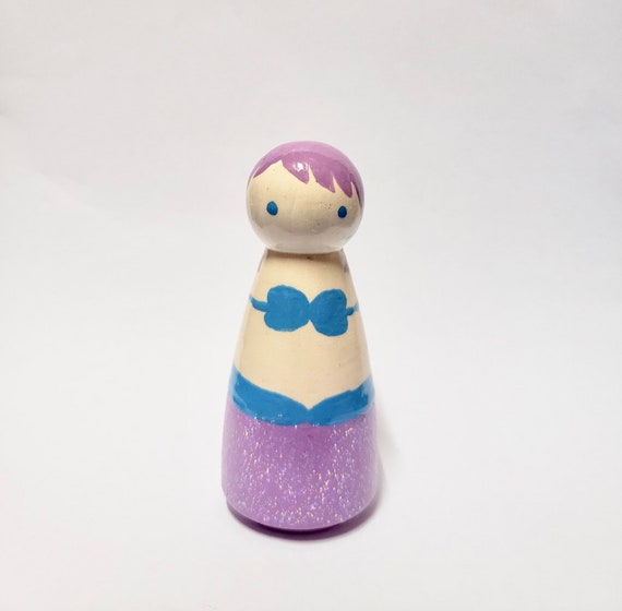 mermaid peg doll
