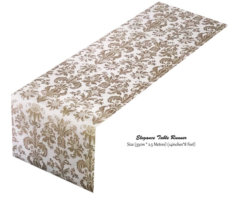 Gold Table Runner,wedding Table Runners,size30cm3mts / 12 Inches10feet Royale Design Etsy