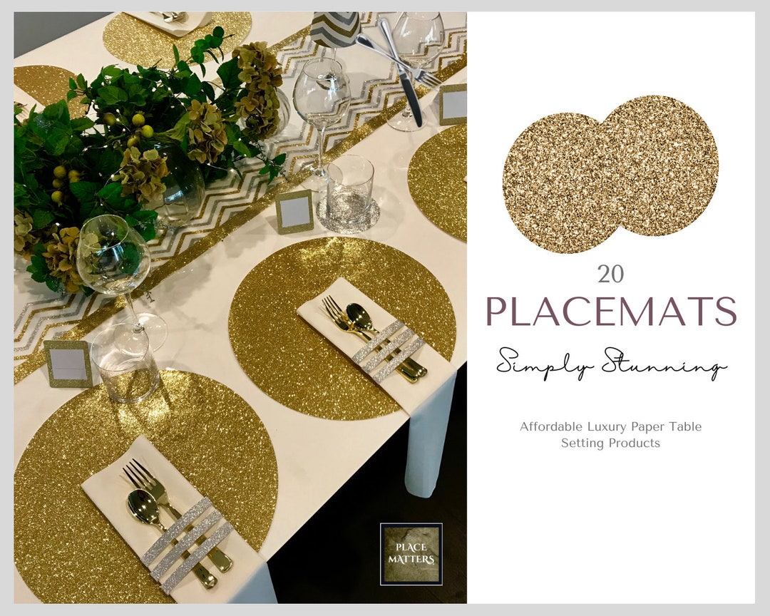 Glitter Placemats pack of 20 Made From Premium Card Stock Etsy Australia