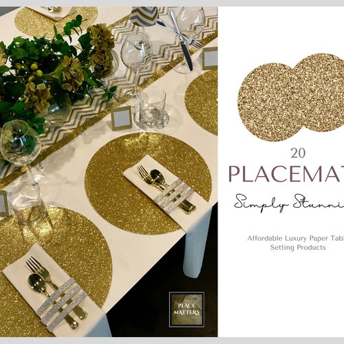 Glitter Placemats pack of 20 Made From Premium Card Stock Etsy Australia