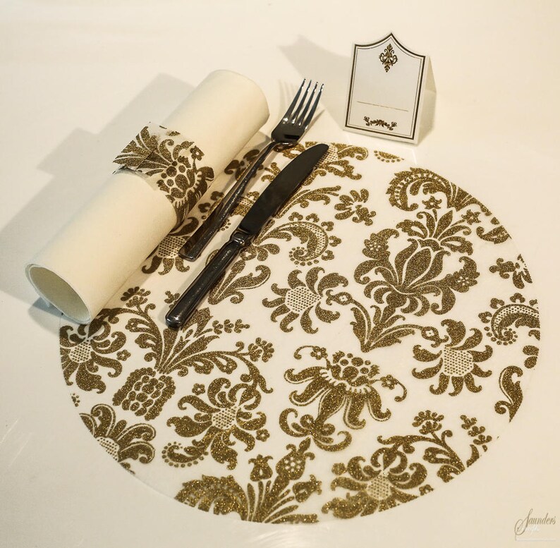 Wedding Charger Plates Wedding Placematsround Gold Wedding Etsy Australia