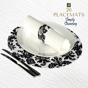 Black Wedding Charger Plates