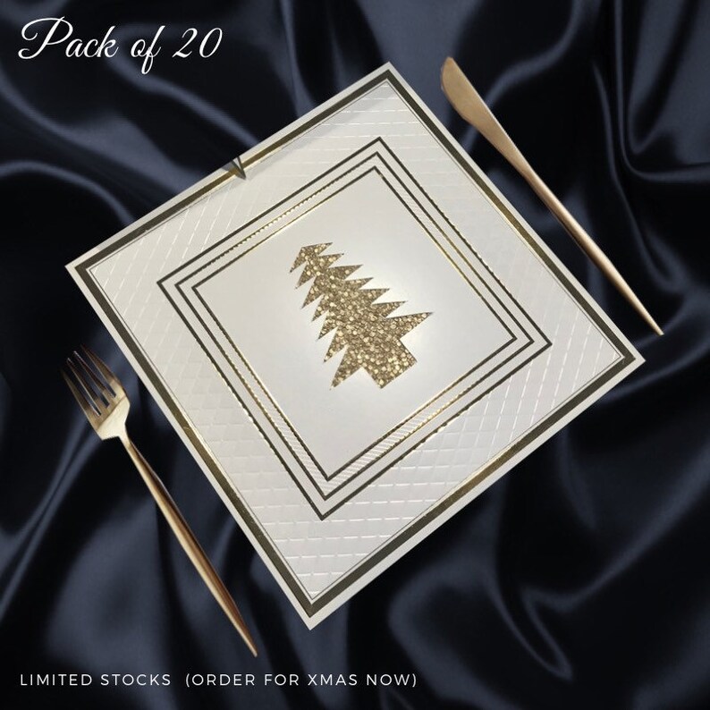 Christmas Placemats sold in Packs of 20 Gold Etsy Australia