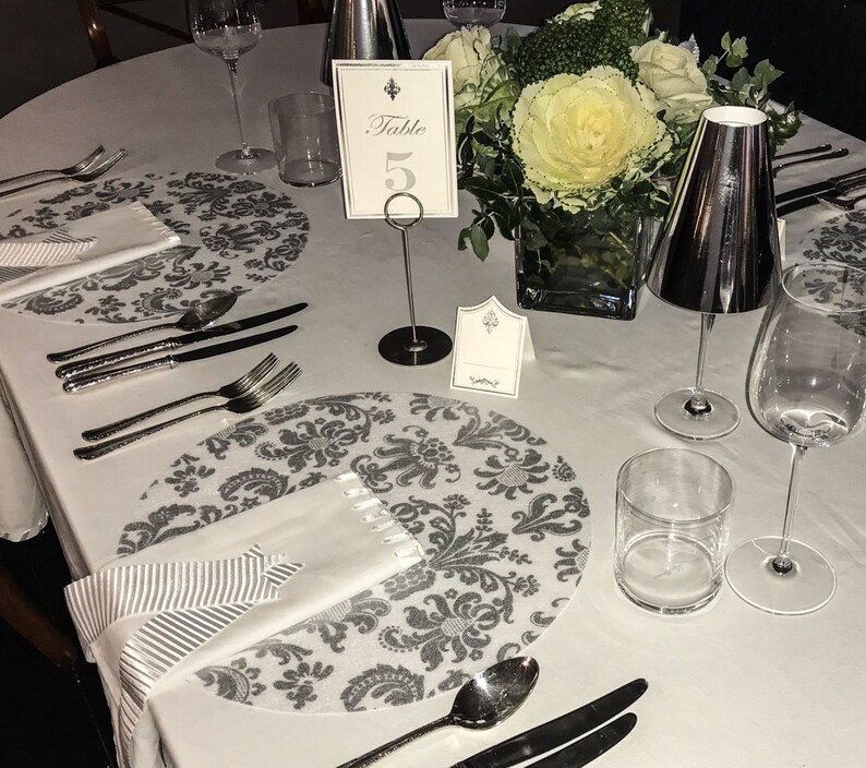 Wedding Charger Plates Wedding Placematsround Silver Wedding Etsy UK