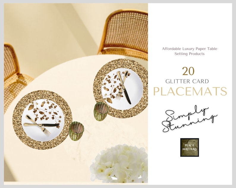 Glitter Placemats pack of 20 Made From Premium Card Stock Etsy Australia