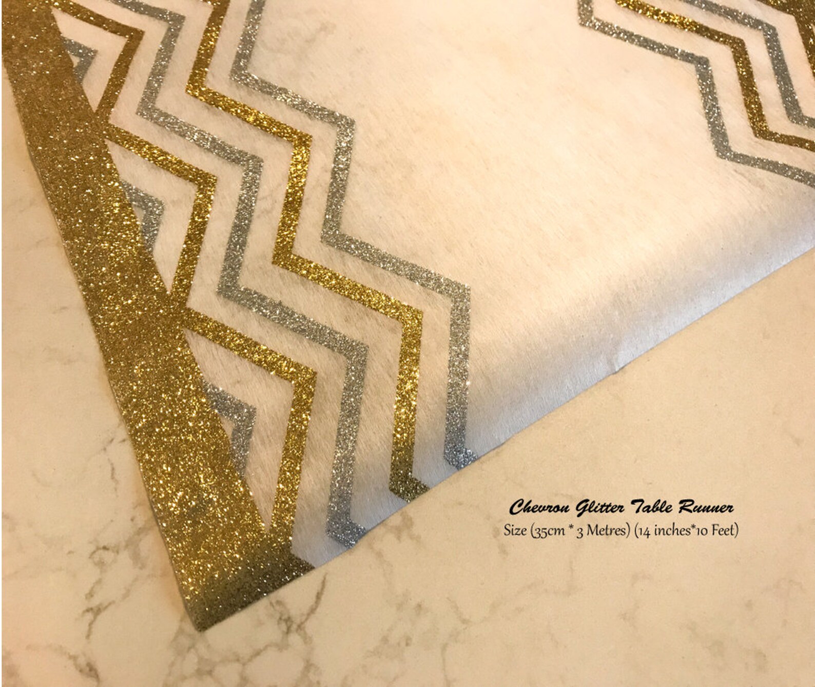 Christmas Table Runners, Gold Chevron Table Runner,chevron Design - Etsy